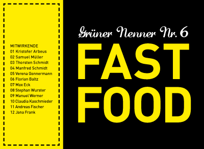 Grüner Nenner #6 | Jana Frank | Fast Food