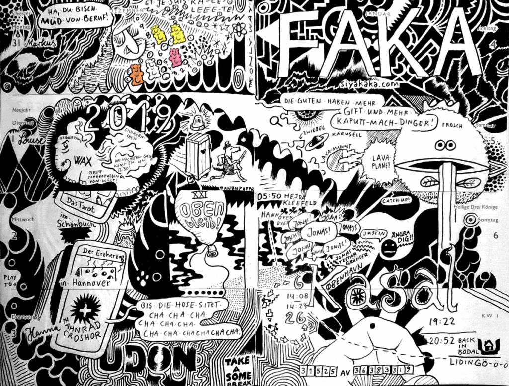 Drawn Diary 2019 week 01 | 31 December–06 January