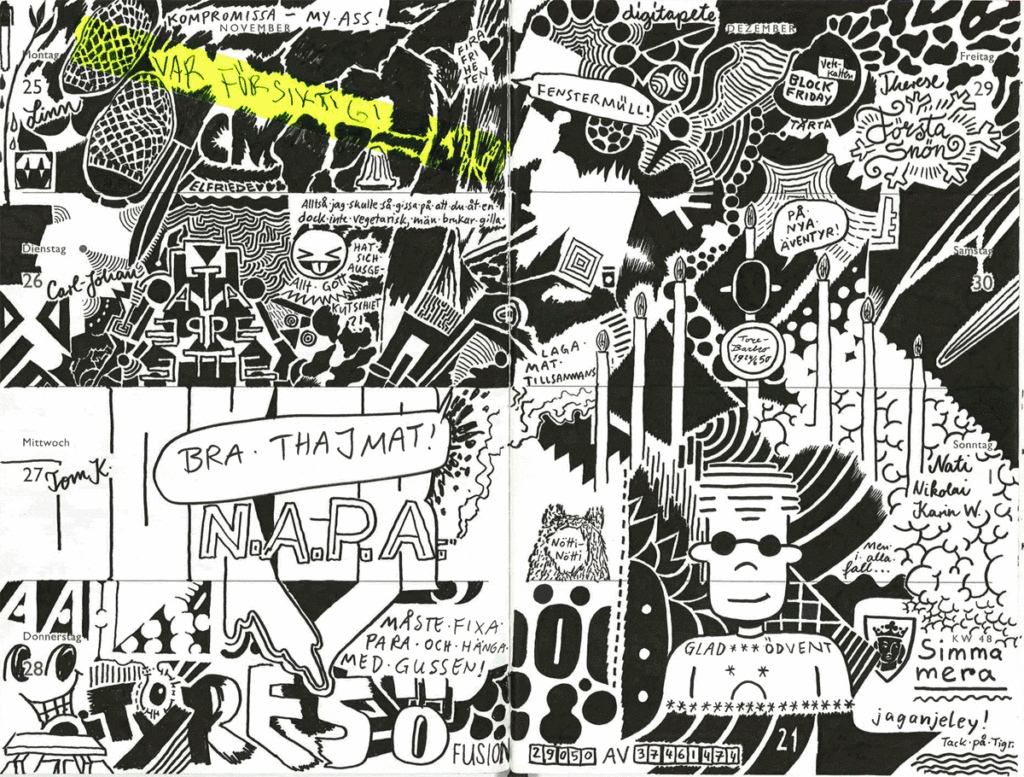 Drawn Diary 2019 week 48 | 25 November–01 December