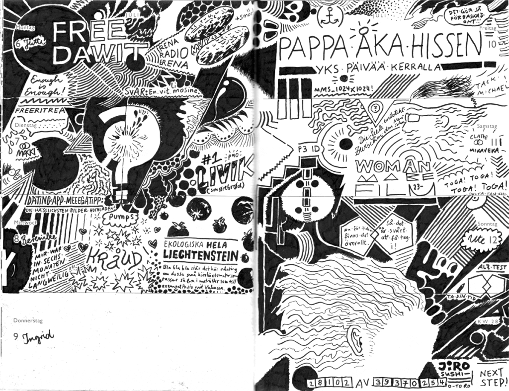 Drawn Diary 2020 week 28 | 06–12 July 2020