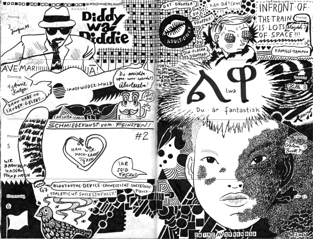 Drawn Diary 2020 week 32 | 03–09 August 2020