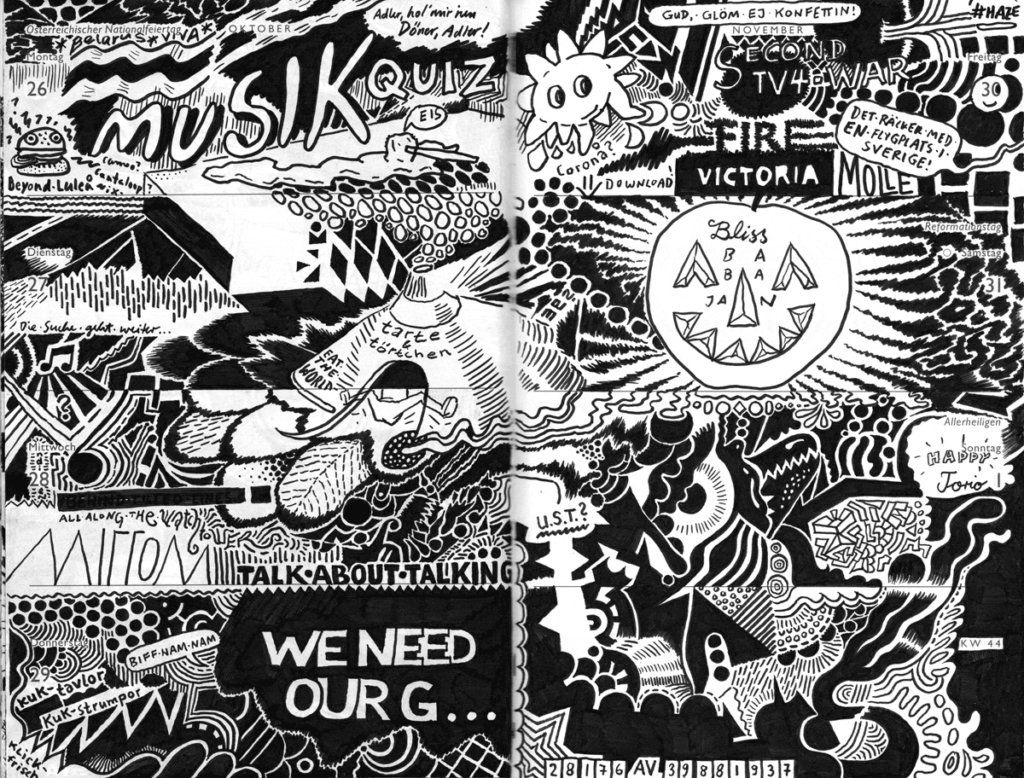 Drawn Diary 2020 week 44 | 26 October–01 November 2020