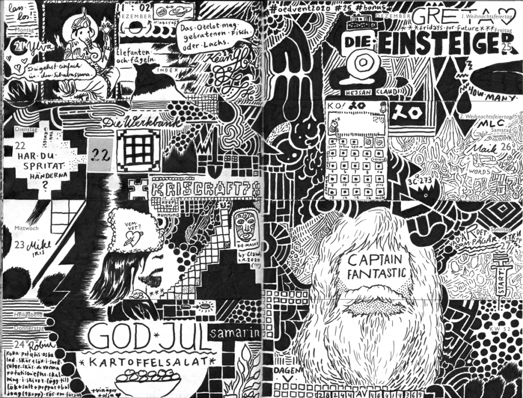 Drawn Diary 2020 week 52 | 21–27 December 2020