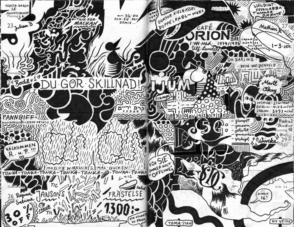 Drawn Diary 2021 week 34 | 23–29 August 2021