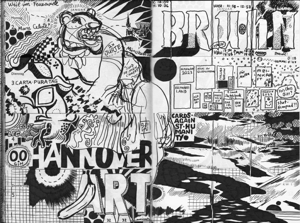 Drawn Diary 2023 week 01 | 02–08 January 2023