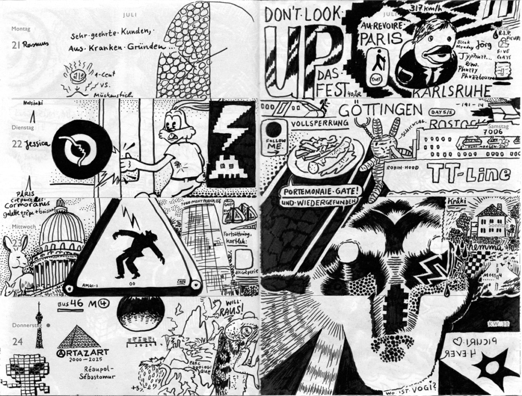 Drawn Diary 2025 week 30 | 21–27 July 2025