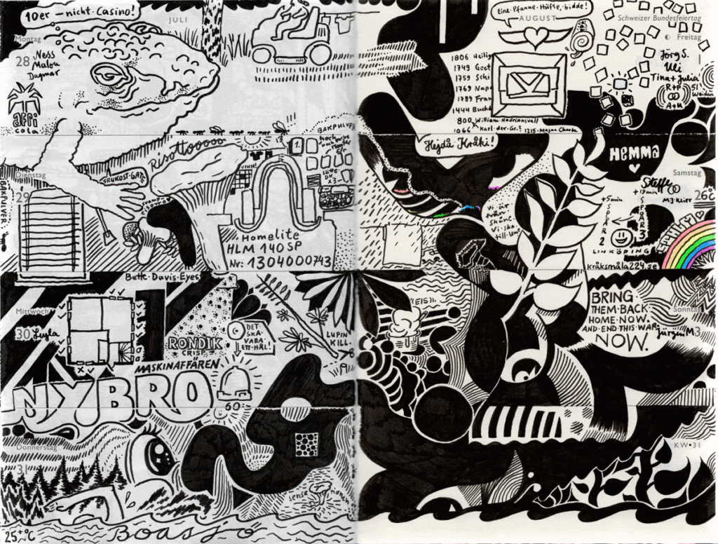 Drawn Diary 2025 week 31 | 28 July–03 August 2025