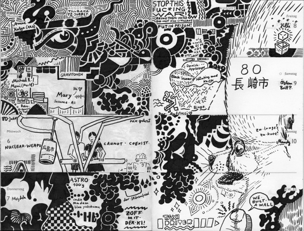 Drawn Diary 2025 week 32 | 04–10 August 2025