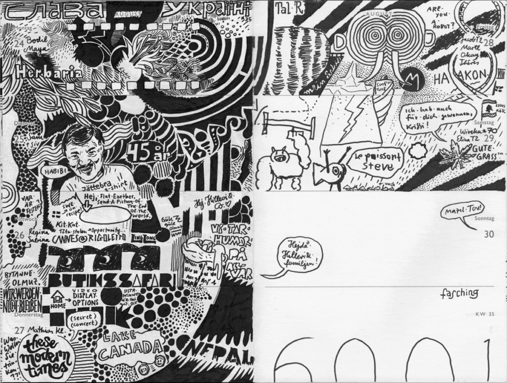 Drawn Diary 2026 week 35 | 24–30 August 2026